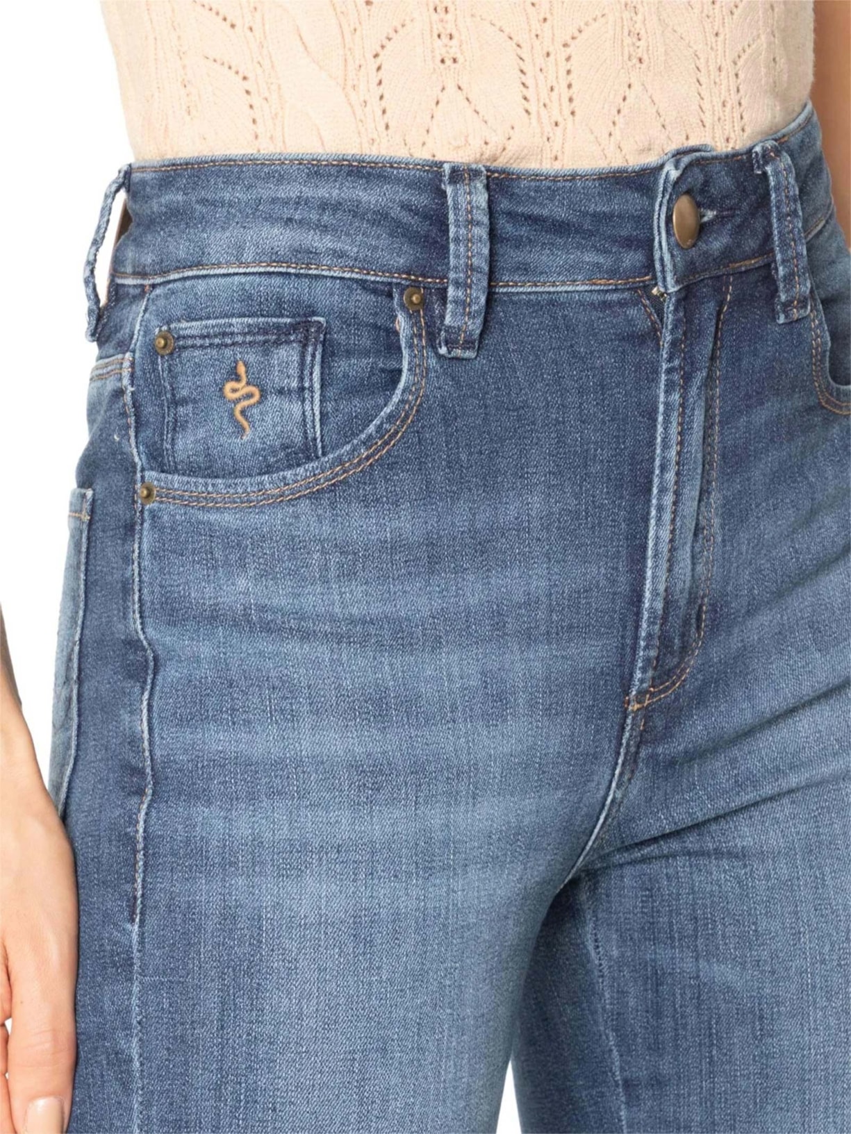 Calça Feminina New Aubrey Used Azul Bo.bô