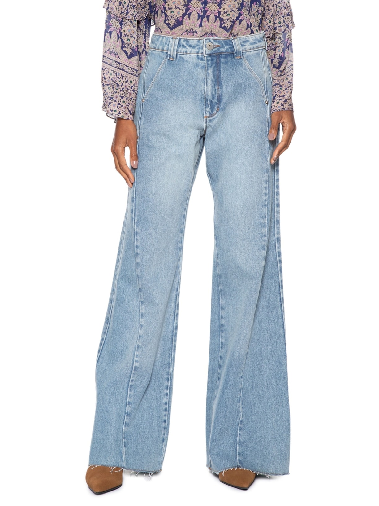 Calça Feminina New Reta Azul Animale