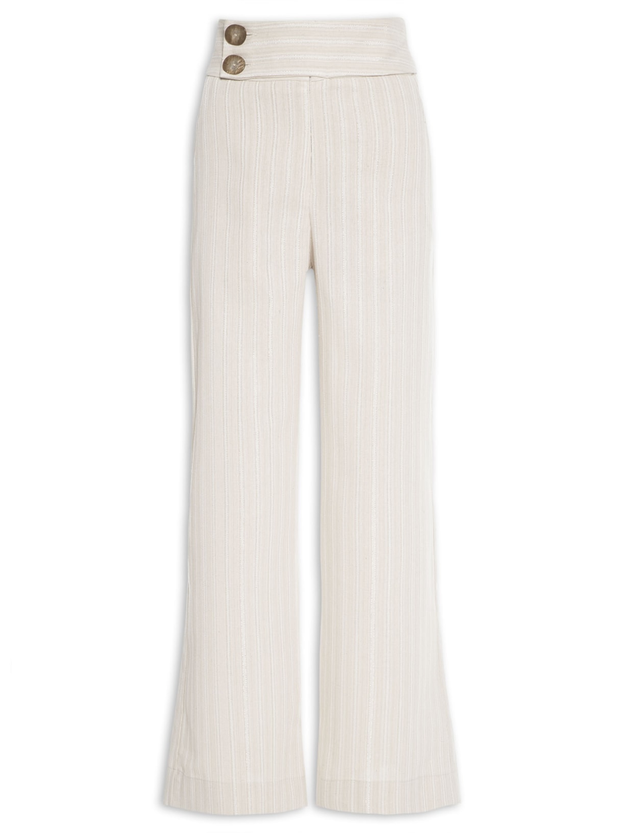 Calça Feminina Nilo Listra Lurex - Bege