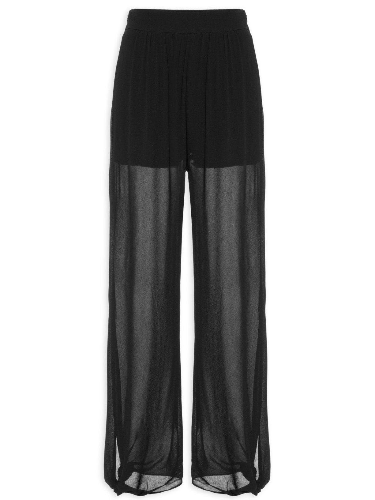 Calça Feminina Nó Lateral - Preto