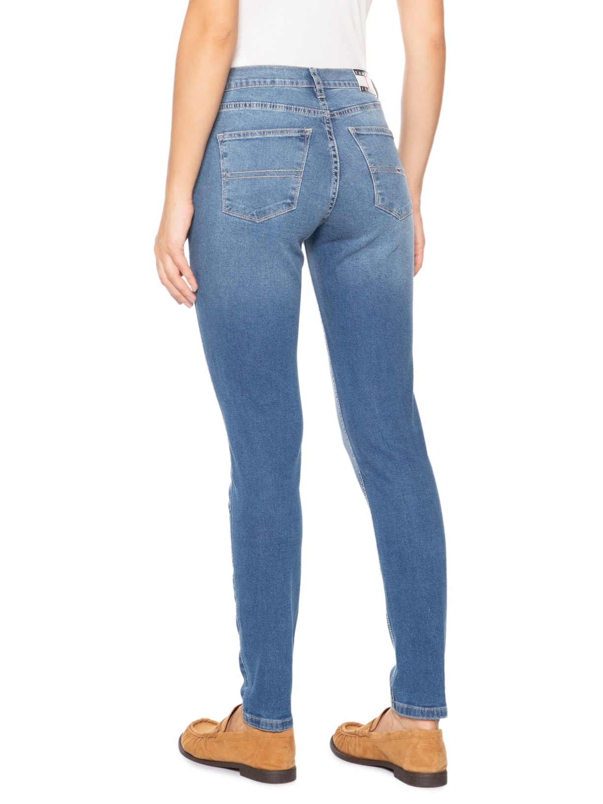 Calça Feminina Nora Md Skn Azul Tommy Jeans