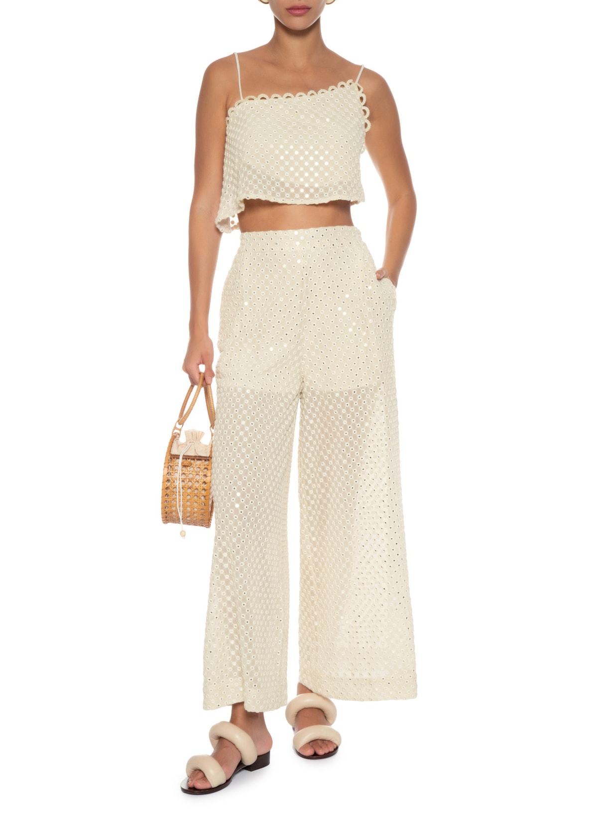 Calça Feminina Novo Ano Bege Farm