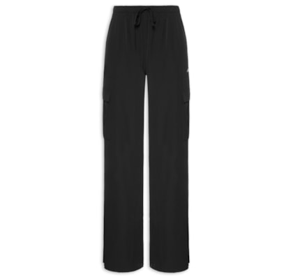 Calça Feminina Nylon Cargo - Preto