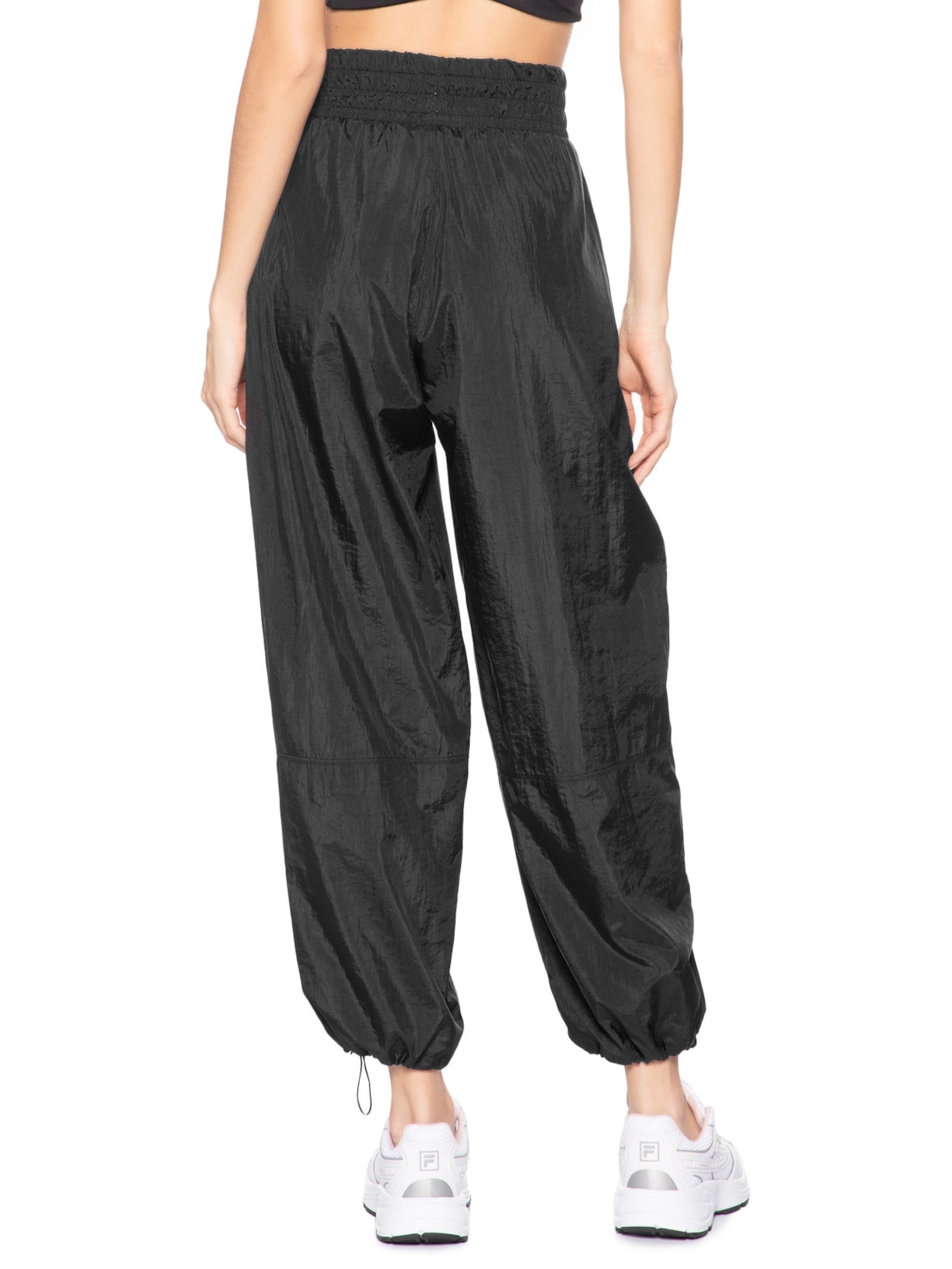 Calça Feminina Nylon Classic Sports Preto Fila