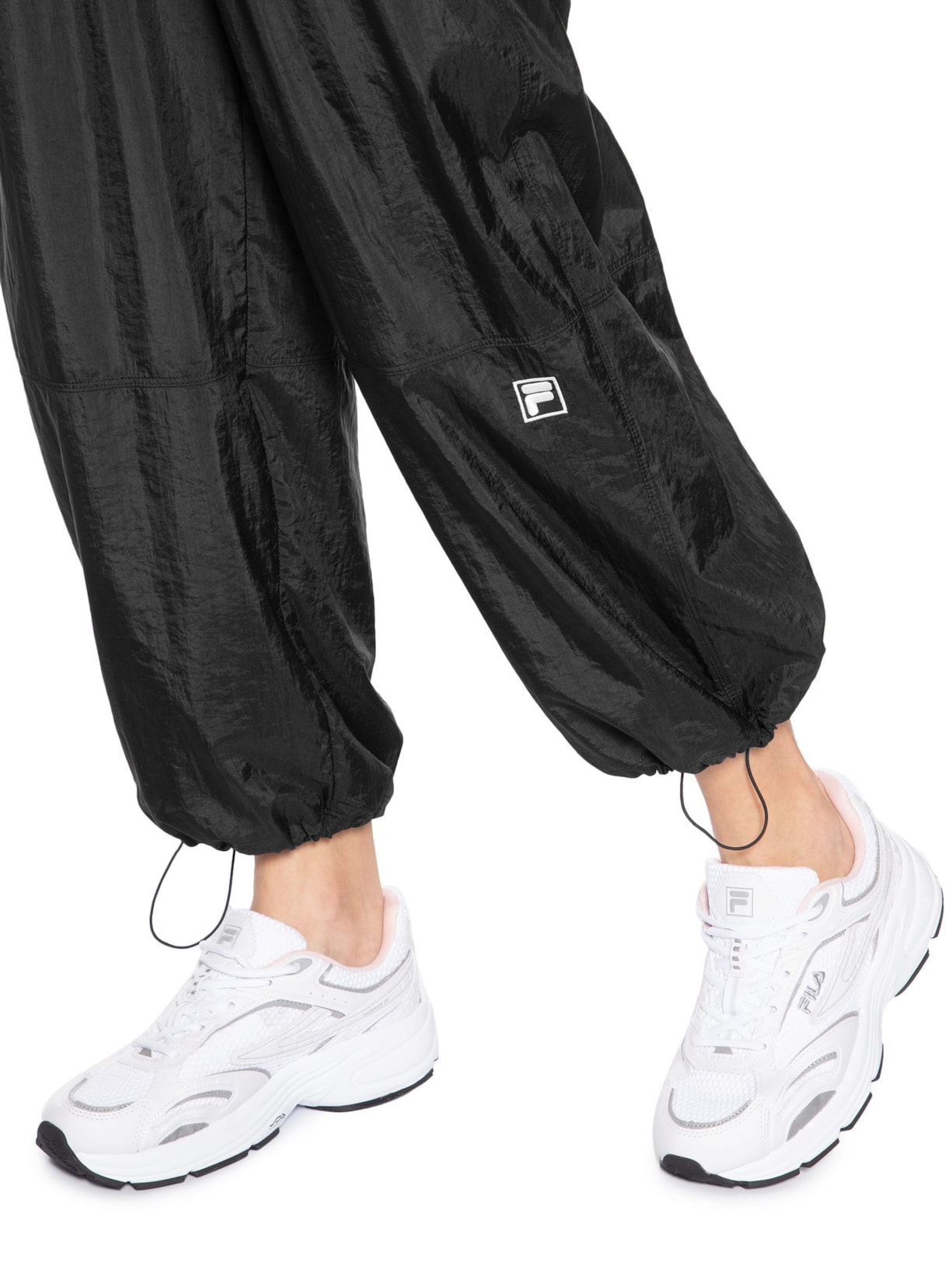 Calça Feminina Nylon Classic Sports Preto Fila