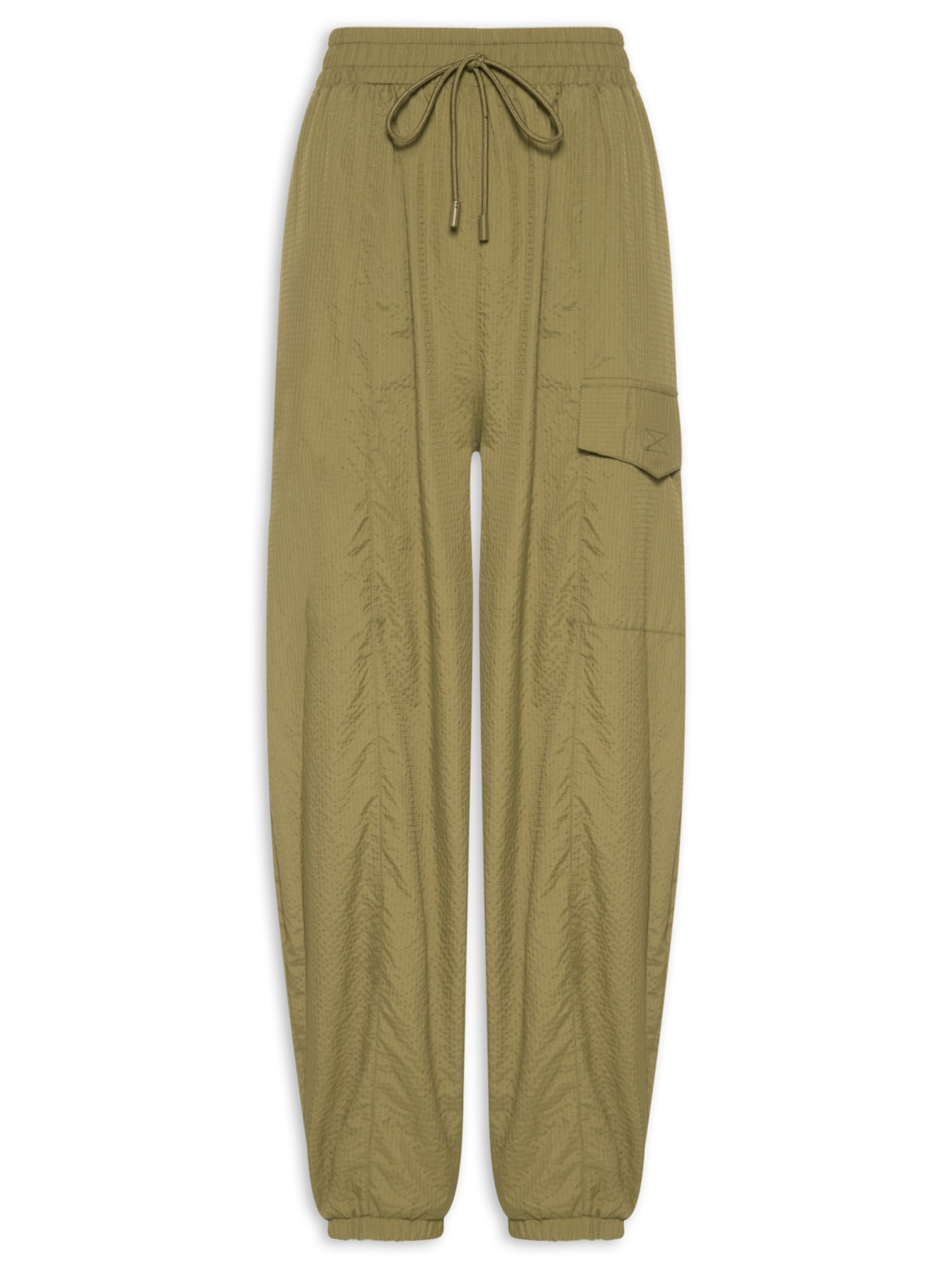 Calça Feminina Nylon Leve Ampla - Verde