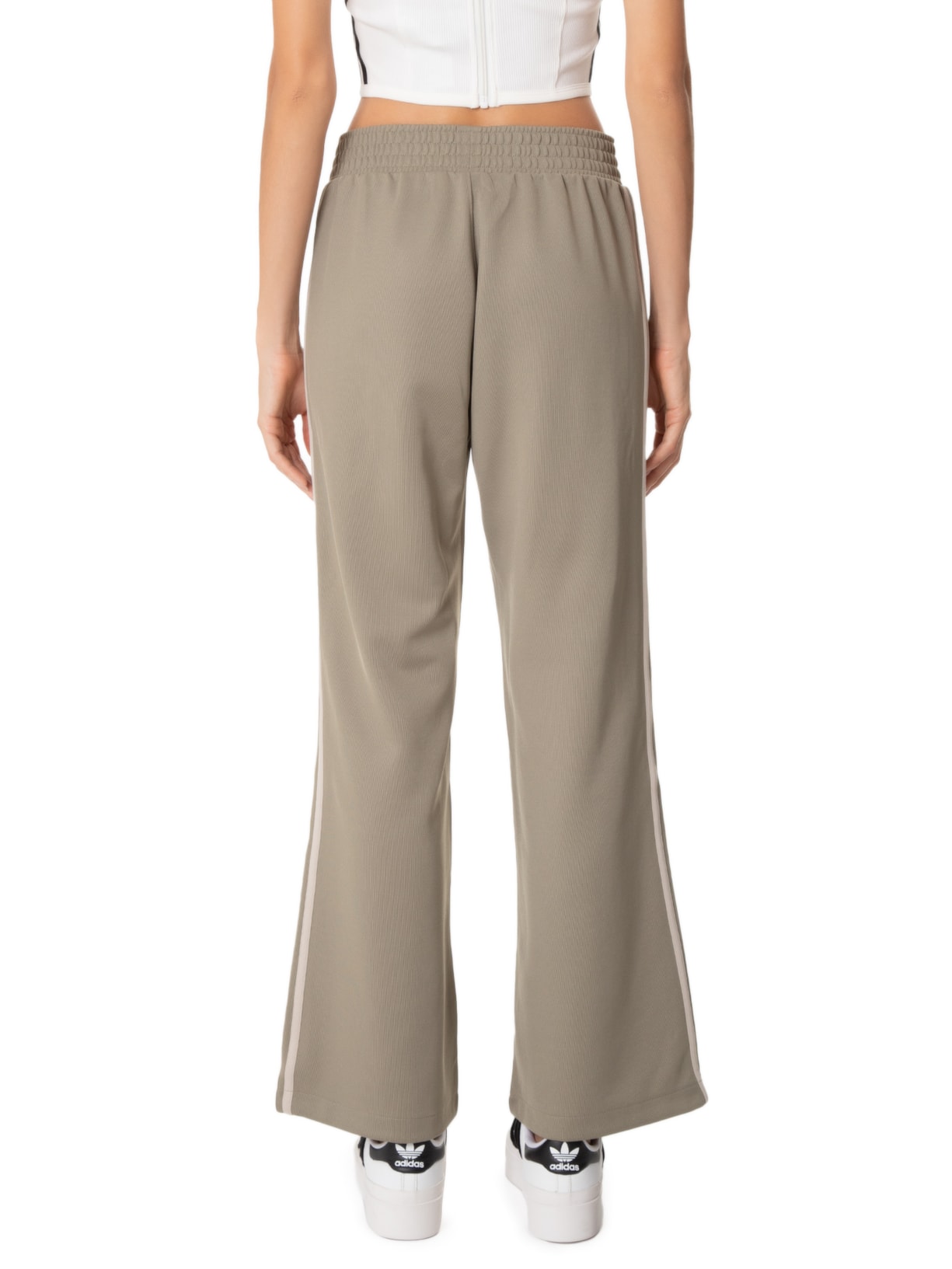 Calça Feminina Og Warm Up Wide Leg Verde Adidas Originals