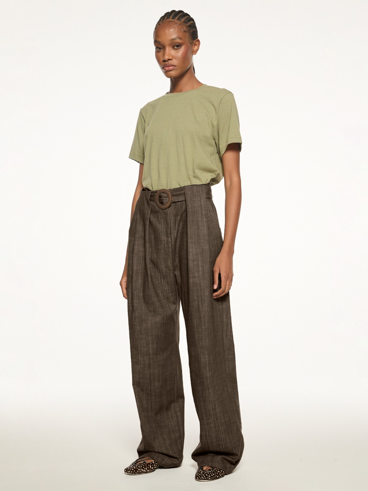 Calça Feminina  Olivia V27 Verde Mixed