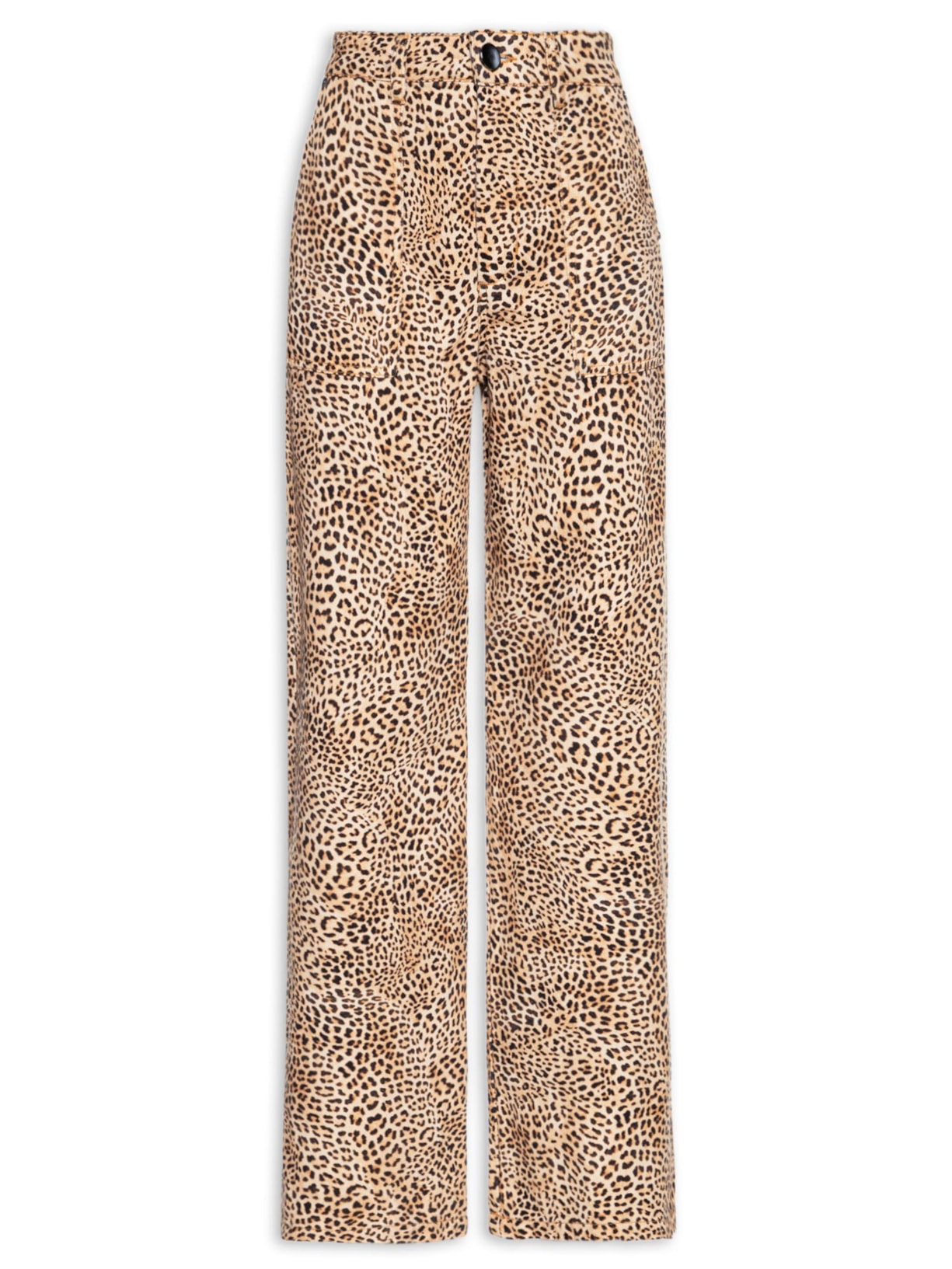 Calça Feminina Onça Loose - Animal Print