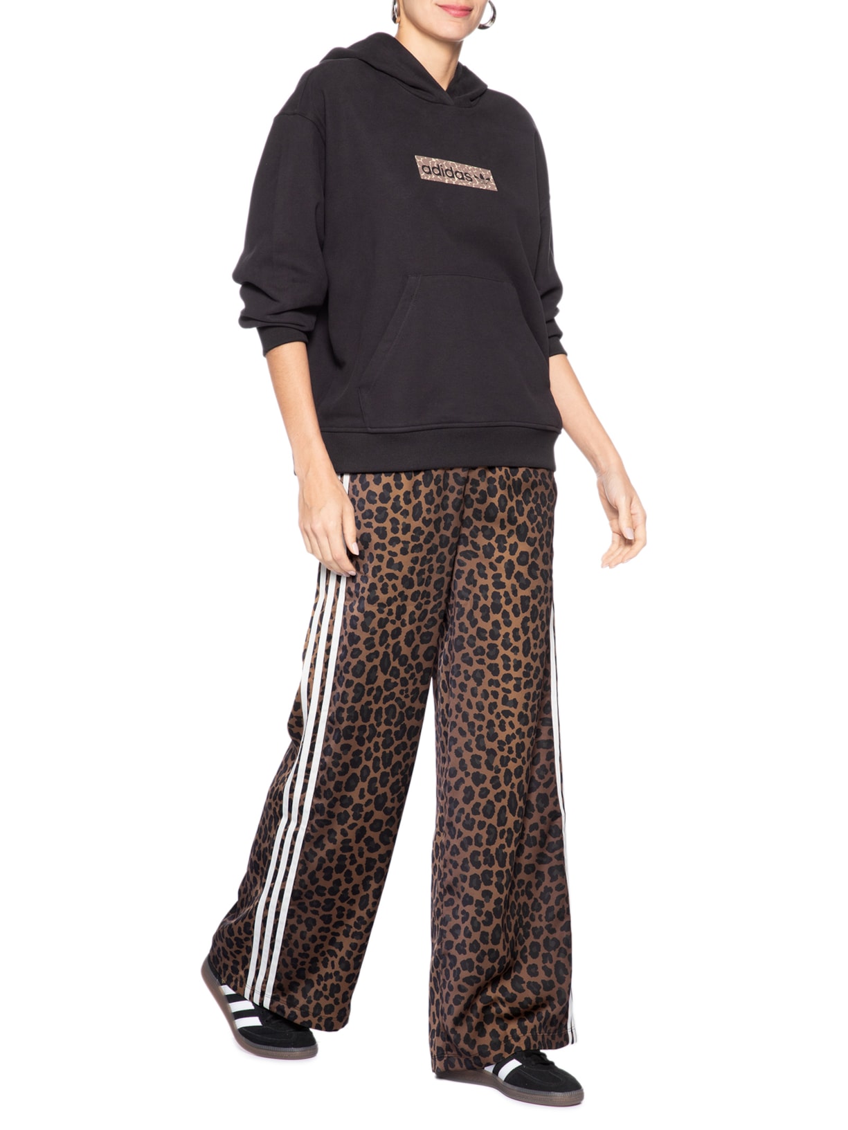Calça Feminina Originals Wide Leg Animal Print Adidas Originals