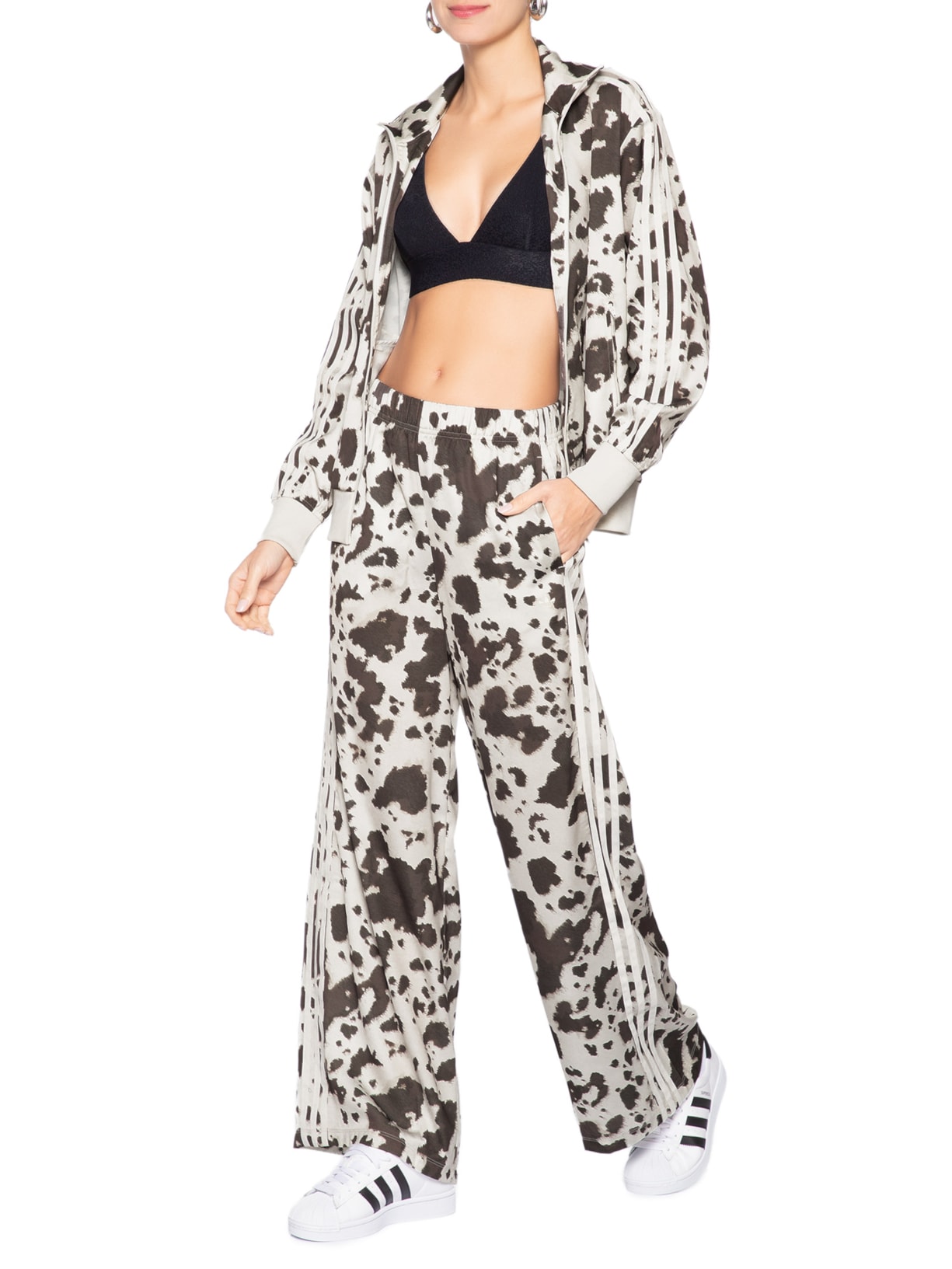Calça Feminina Originals Wide Leg - Animal Print by ADIDAS ORIGINALS