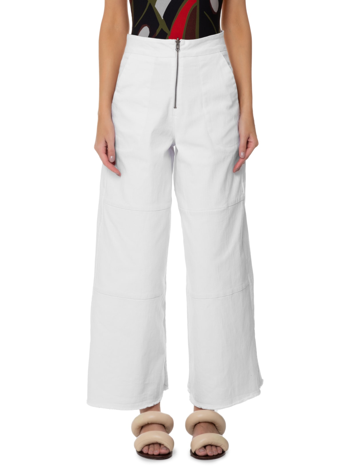 Calça Feminina Over Reversible Branco Osklen