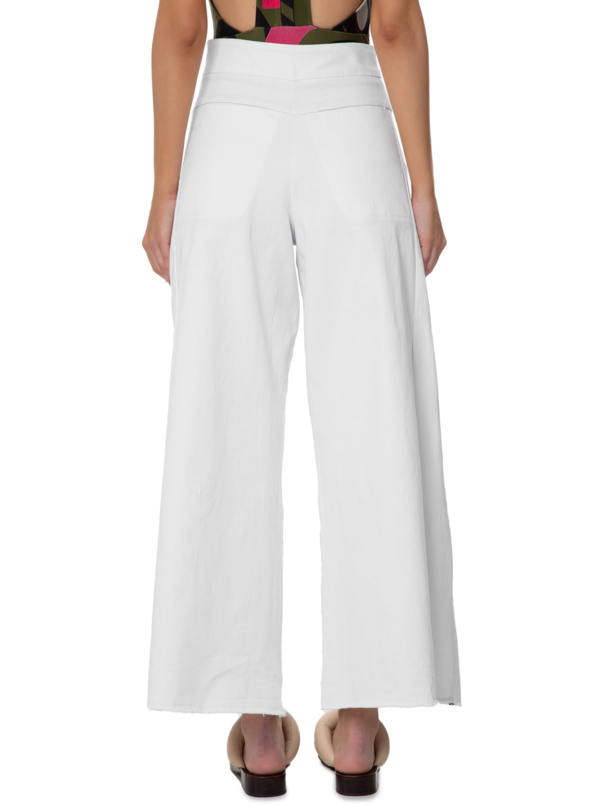 Calça Feminina Over Reversible Branco Osklen