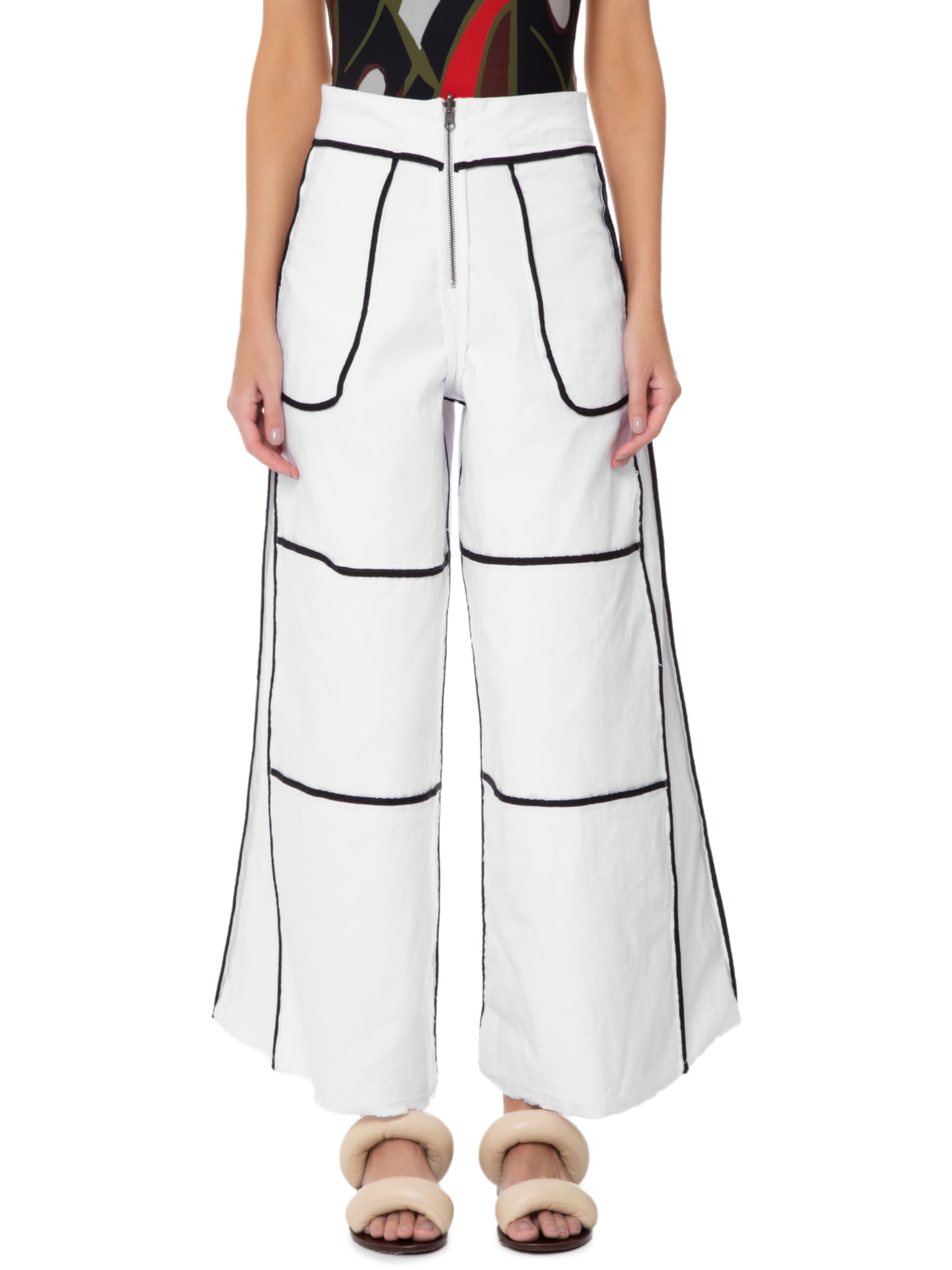 Calça Feminina Over Reversible Branco Osklen