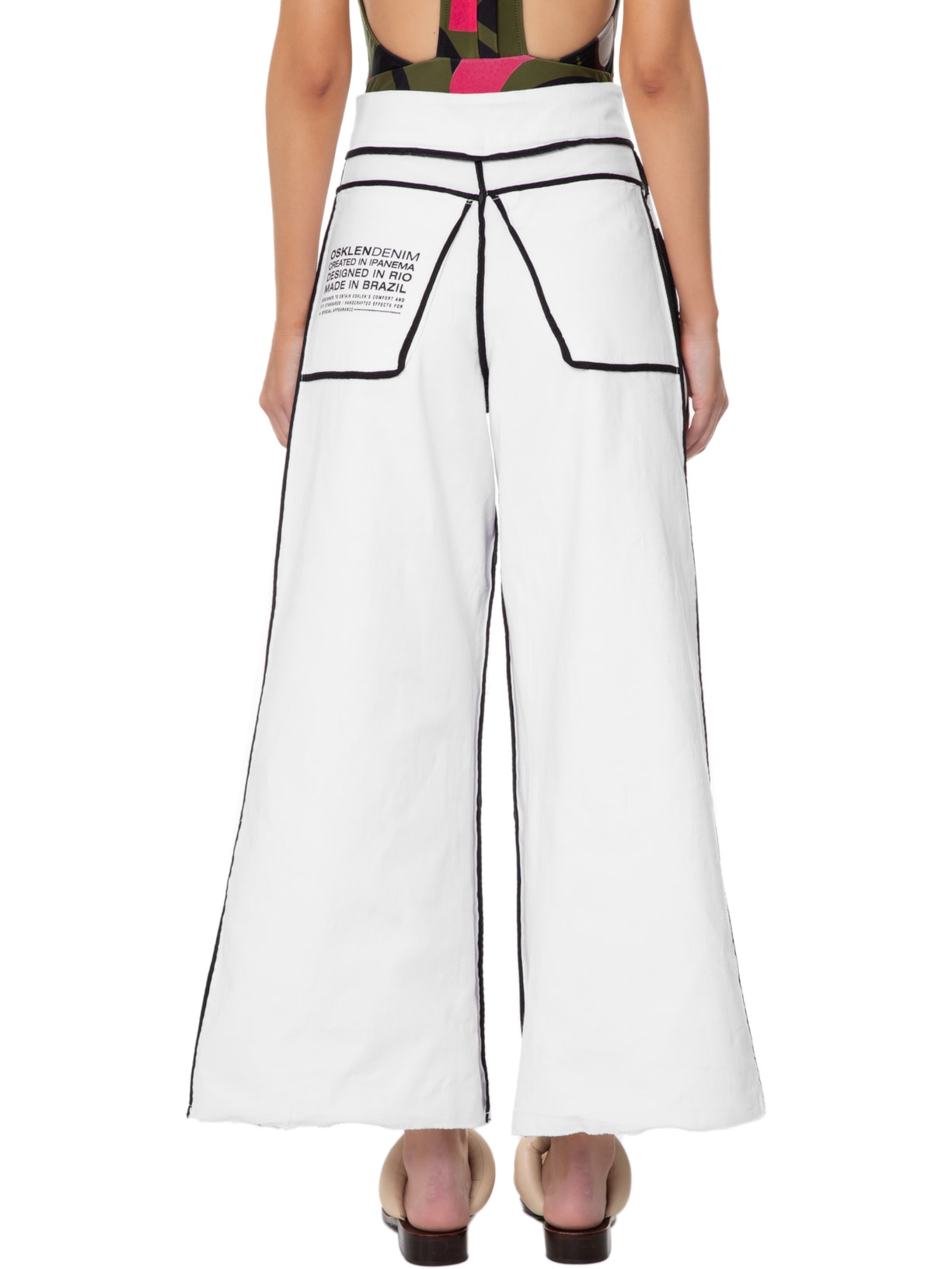 Calça Feminina Over Reversible Branco Osklen