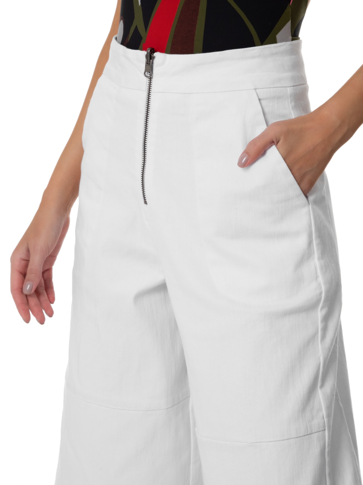 Calça Feminina Over Reversible Branco Osklen