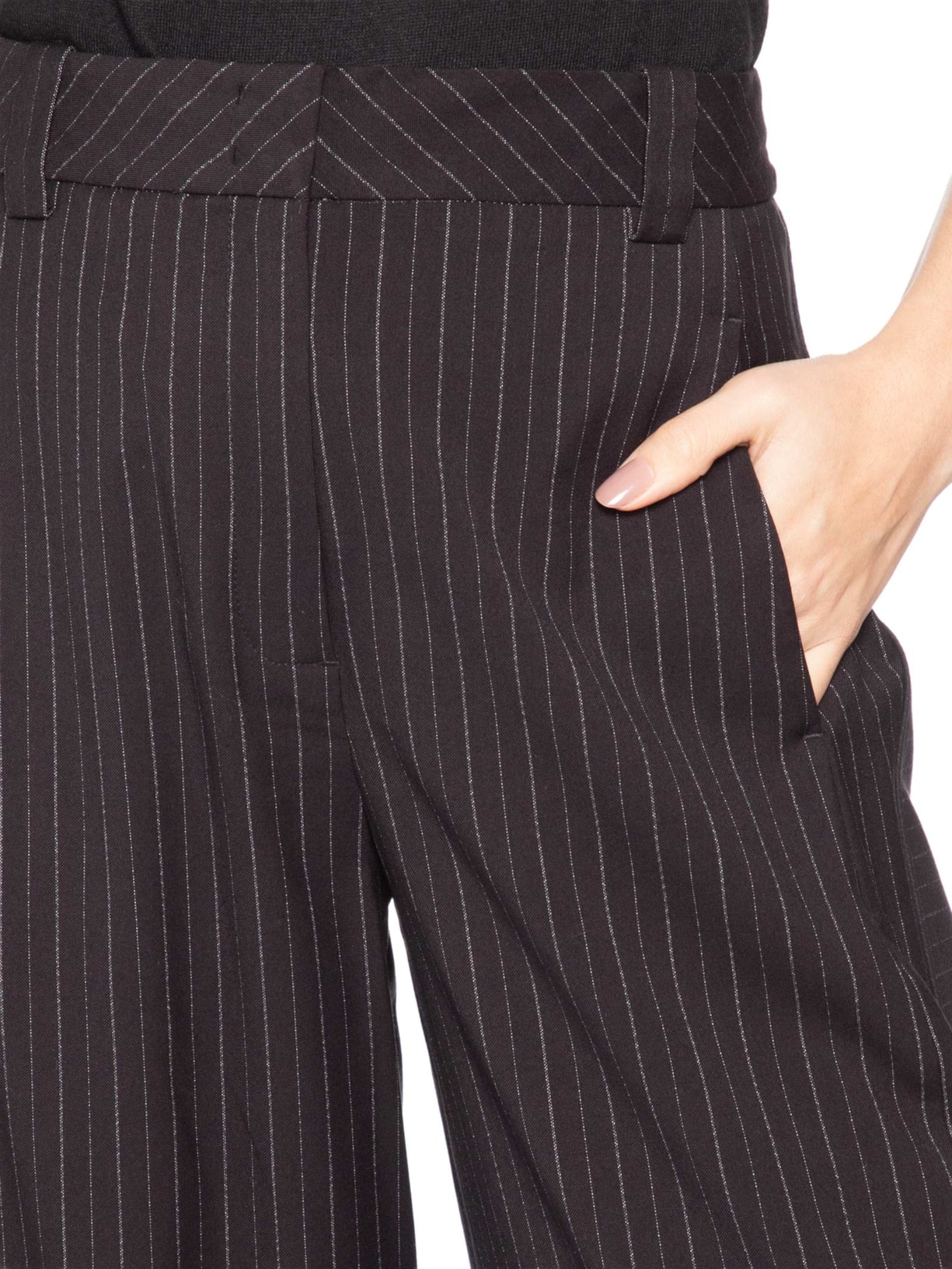 Calça Feminina Over Risca – Preto Animale
