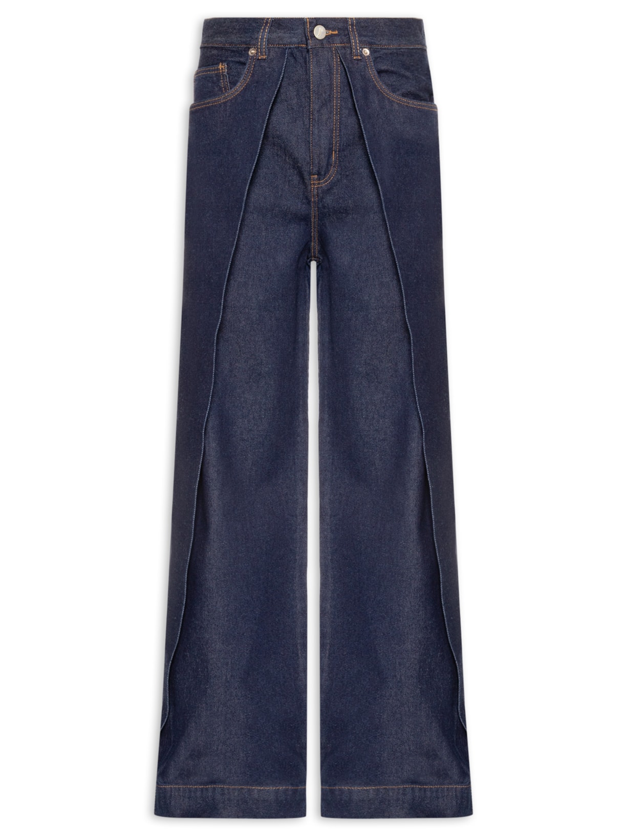 Calça Feminina Overlap - Azul