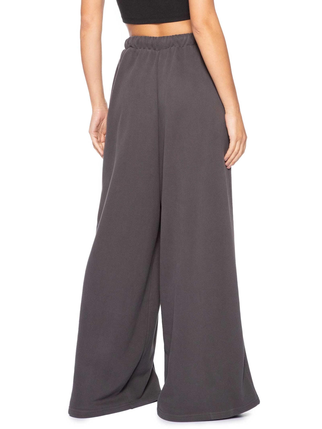 Calça Feminina P Essential Wide Tp Preto Adidas Originals