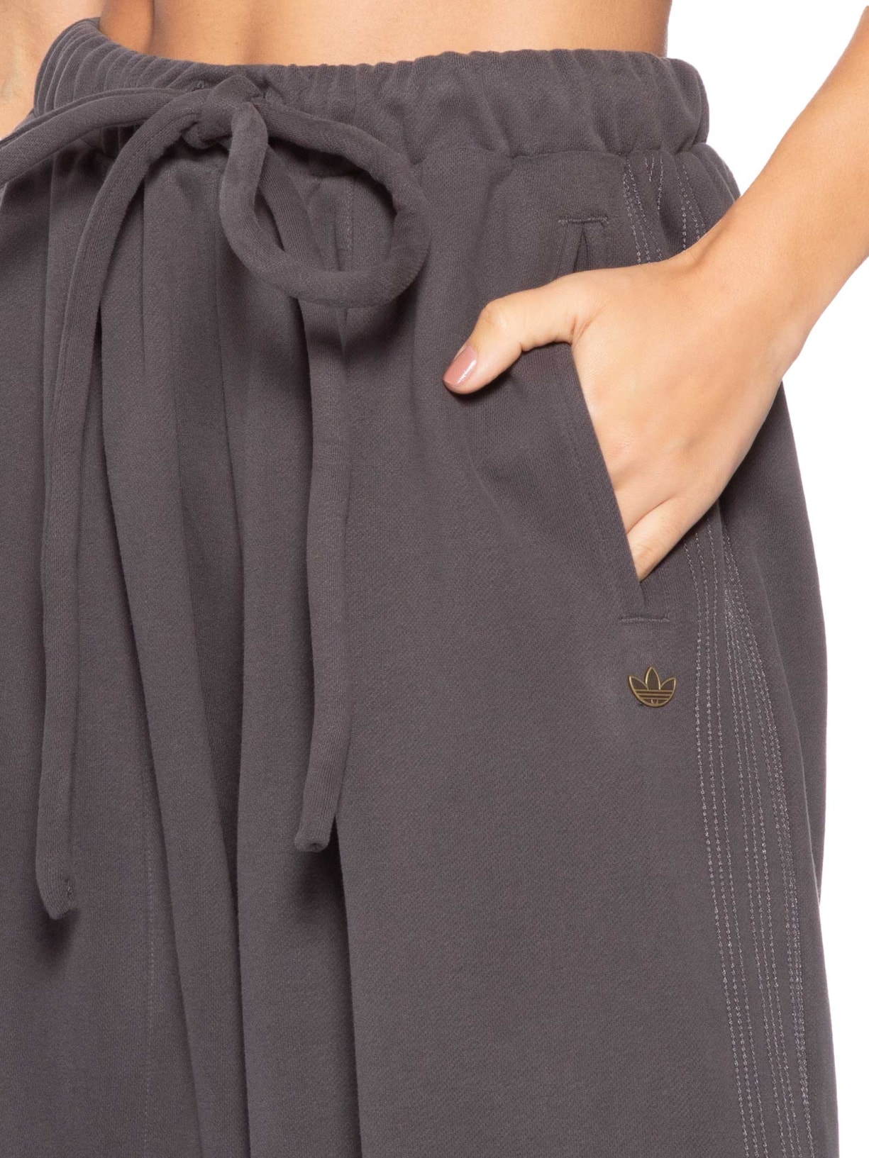 Calça Feminina P Essential Wide Tp Preto Adidas Originals