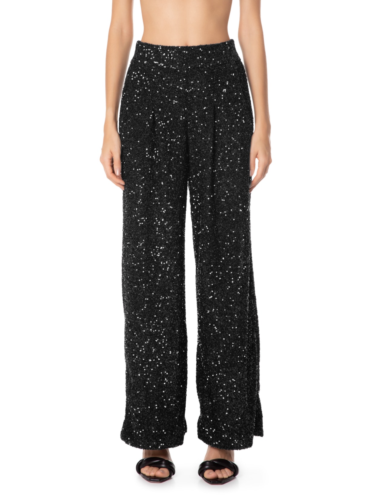 Calça Feminina Paetê Preto Animale