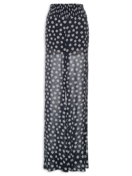 Calça Feminina Pala Lastex Gravataria - Preto