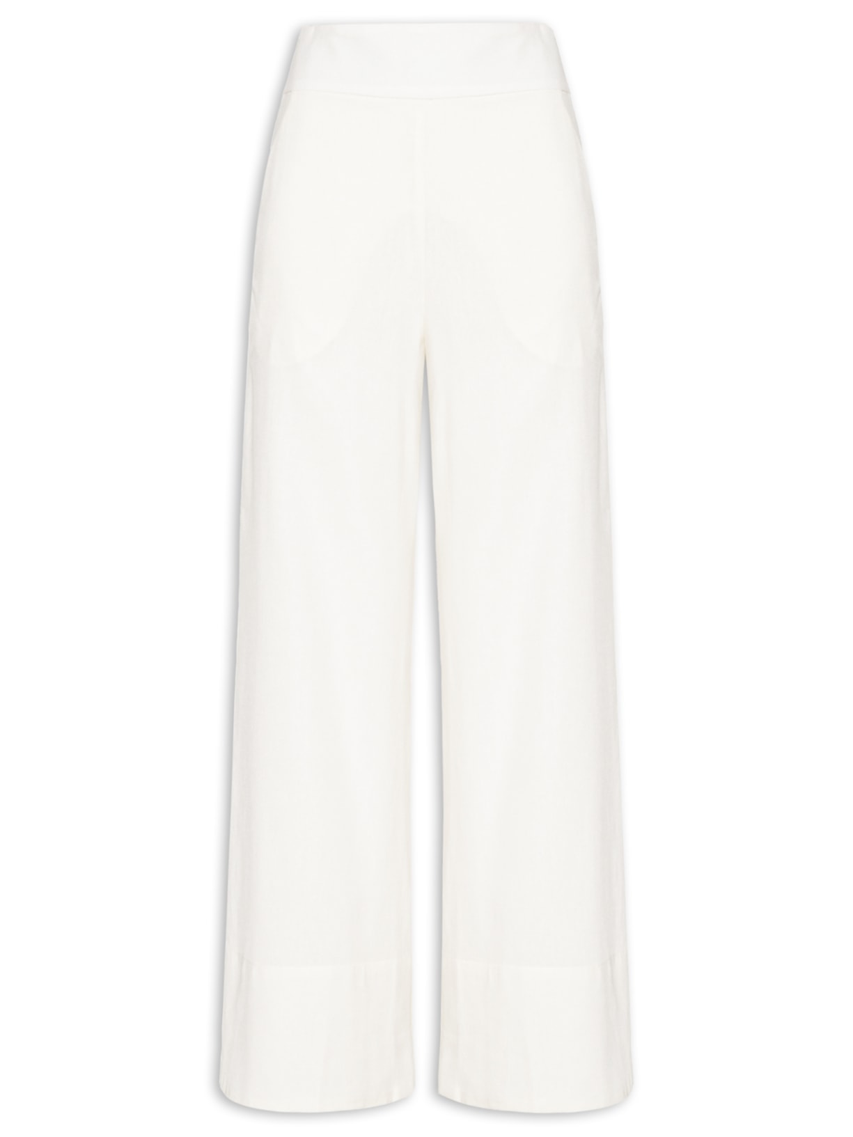 Calça Feminina Pala Linho Branco Dress To