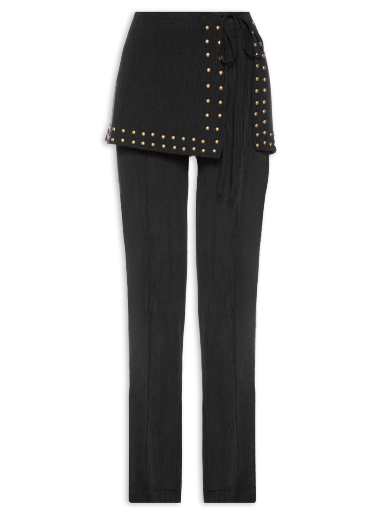 Calça Feminina Pala Tachas - Preto