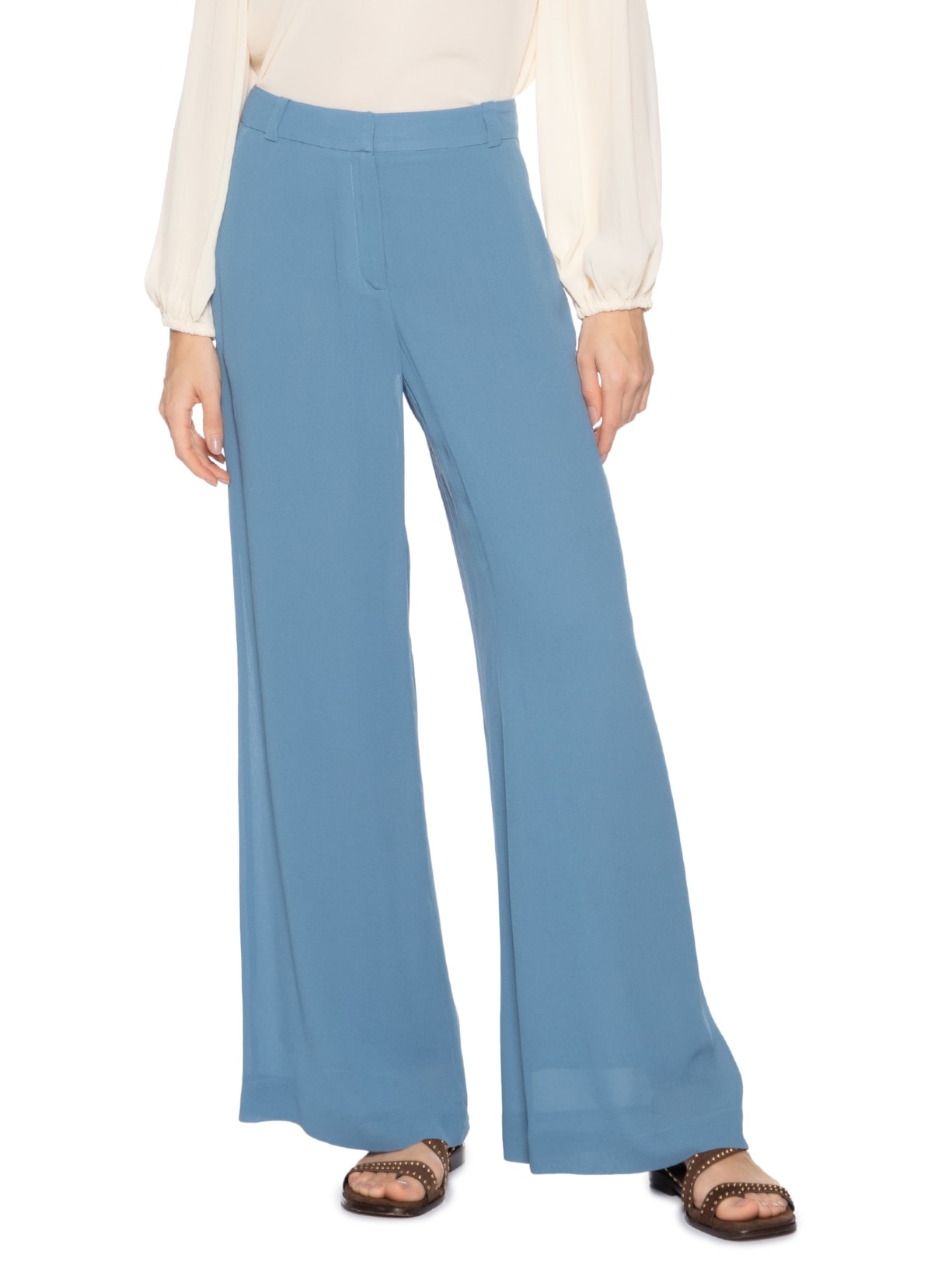 Calça Feminina Pala V Azul Maria Filó