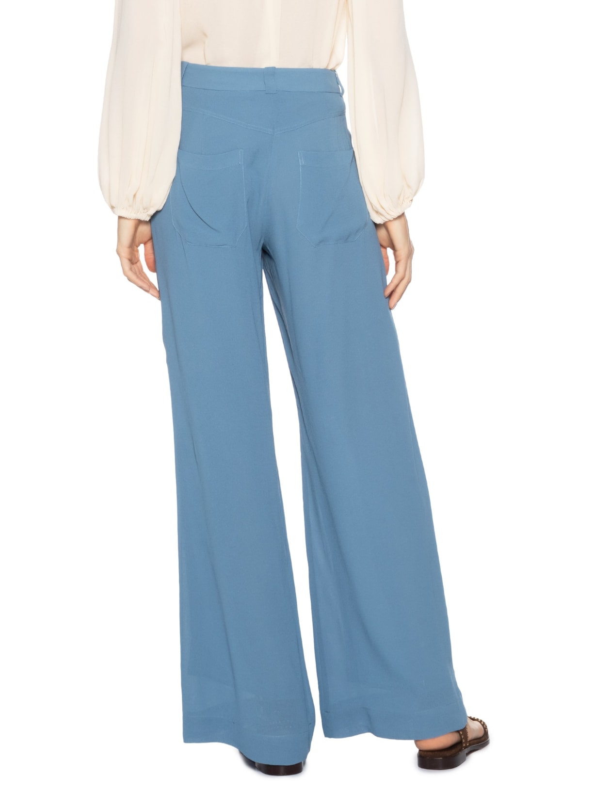 Calça Feminina Pala V Azul Maria Filó