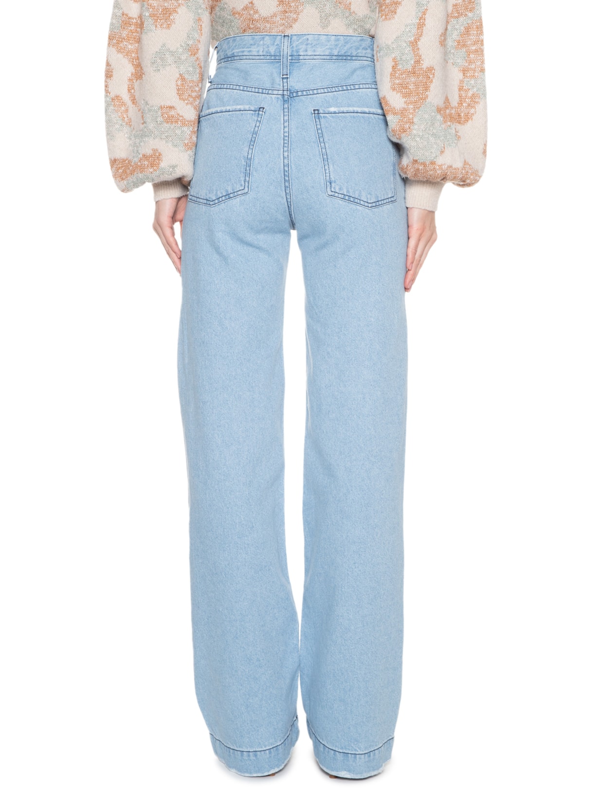 Calça Feminina Pam Puídos Azul Le Lis