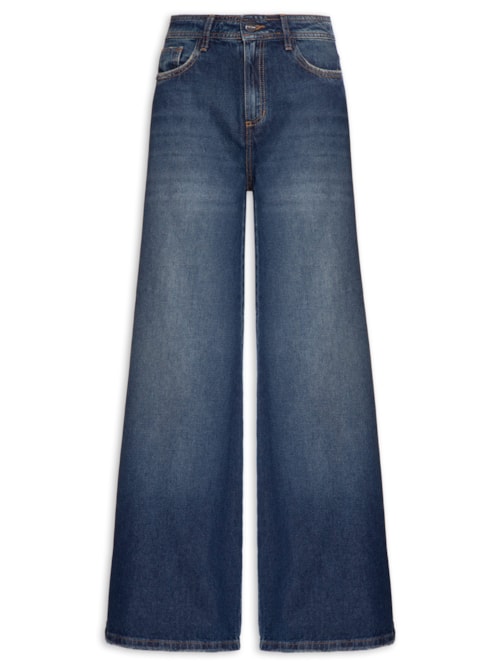 Calça Feminina Panta Wide Janice - Azul