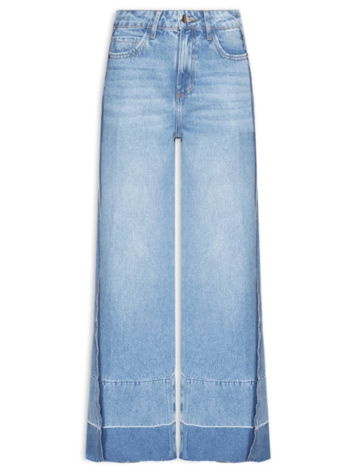 Calça Feminina Panta Wide Liana - Azul