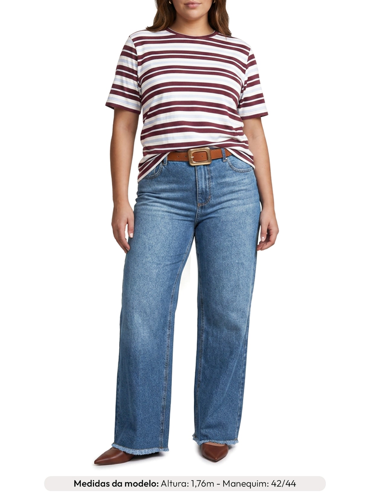 Calça Feminina Panta Wide Livia Azul Le Lis