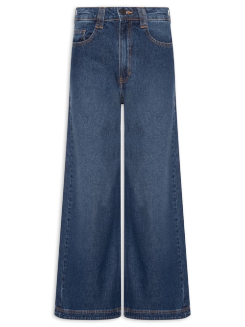 Calça Feminina Panta Wide Vanessa - Azul