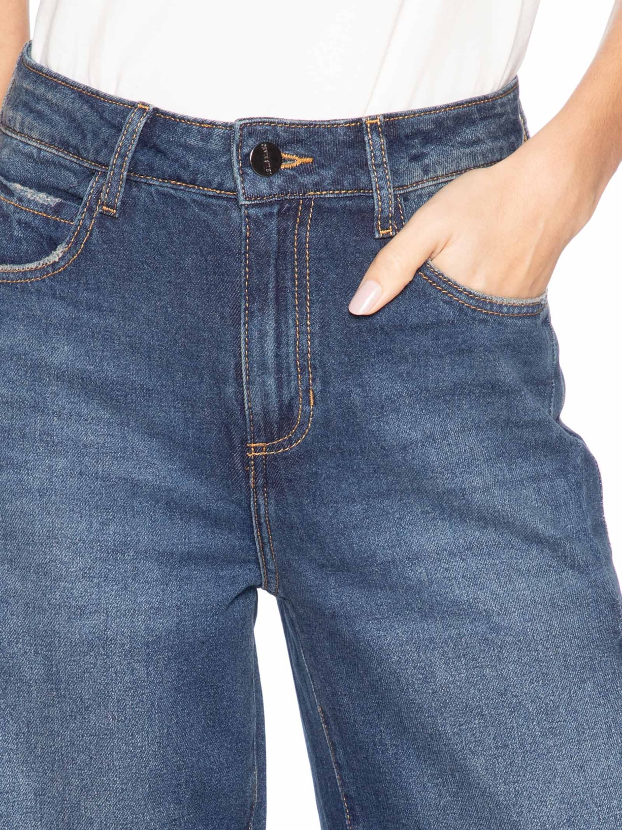 Calça Feminina Panta Wide Vilma Azul Le Lis