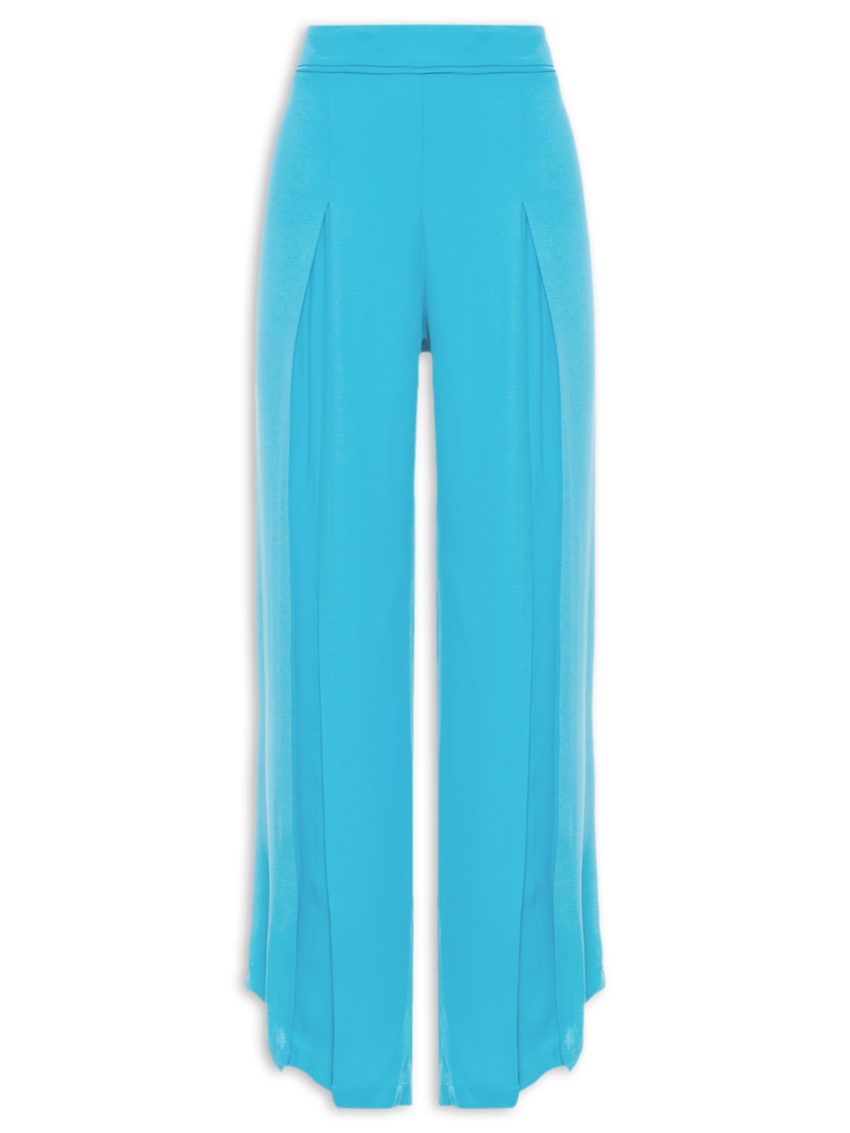 Calça Feminina Pantacourt Cintura Alta - Azul