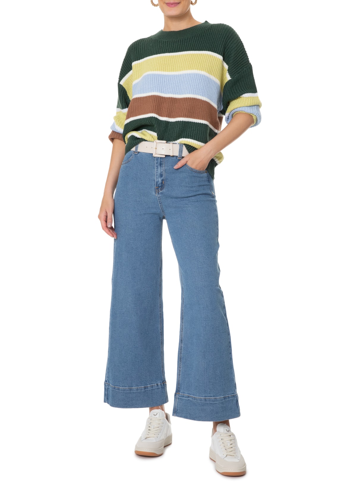 Bota Calças Jeans Curtas Usar Calça Pantalona Curta Calça