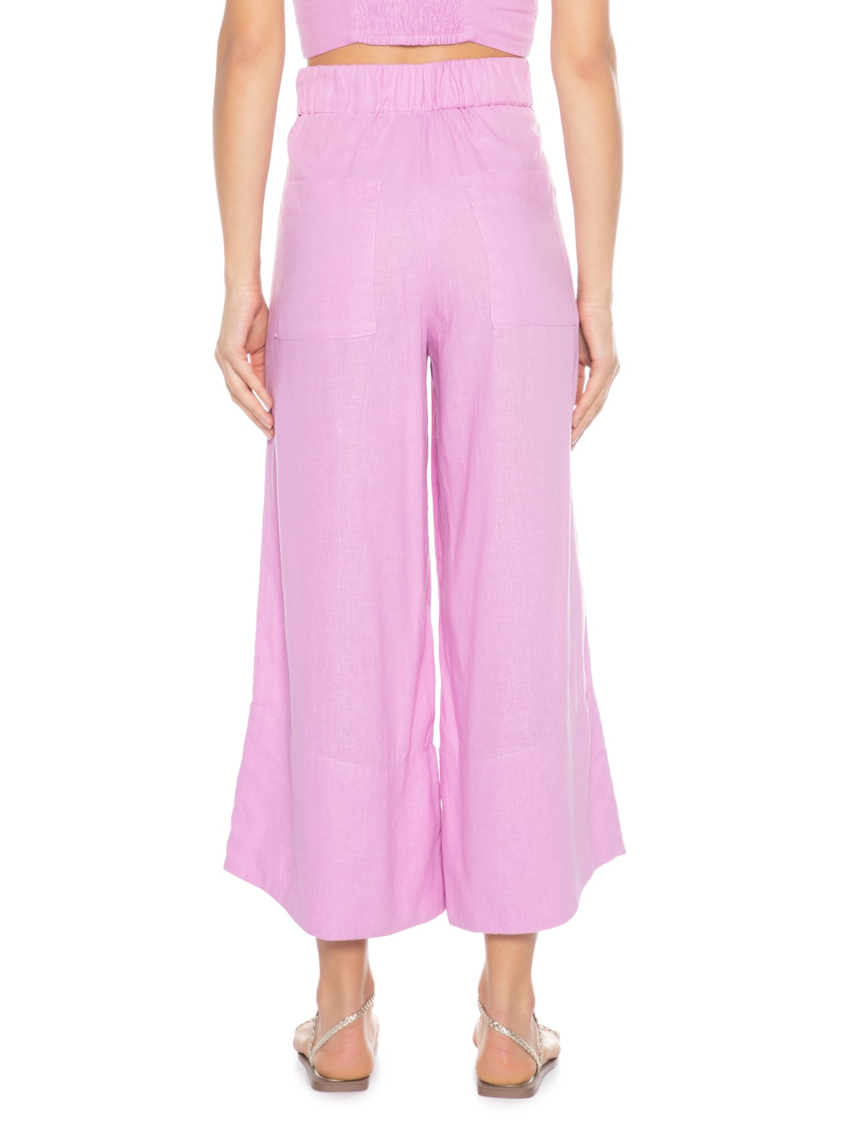 Calça Feminina Pantacourt Lillás Dress To