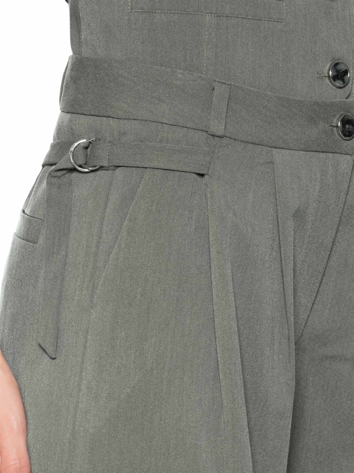 Calça Feminina Pantalona Alfaiataria Cinza  Animale Jeans