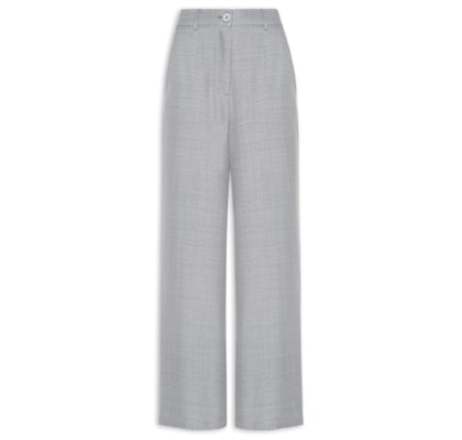 Calça Feminina Pantalona Alfaiataria - Cinza