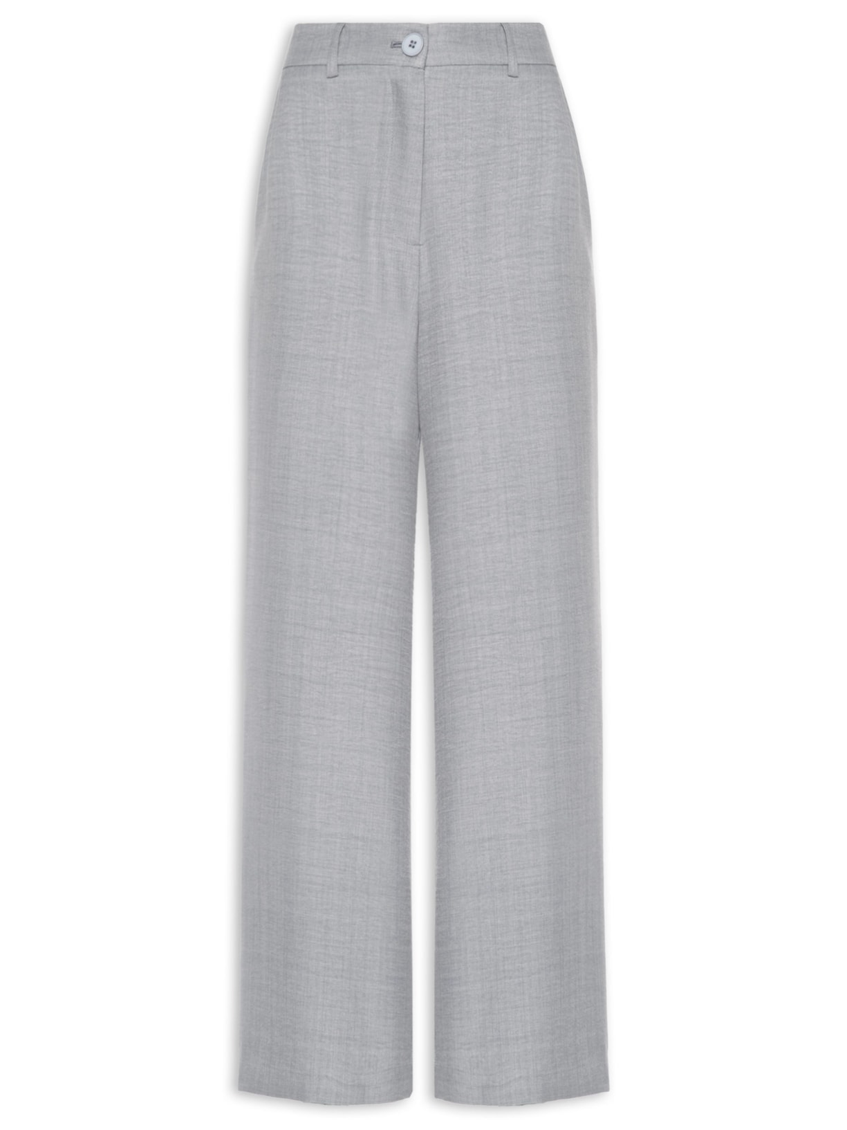 Calça Feminina Pantalona Alfaiataria - Cinza