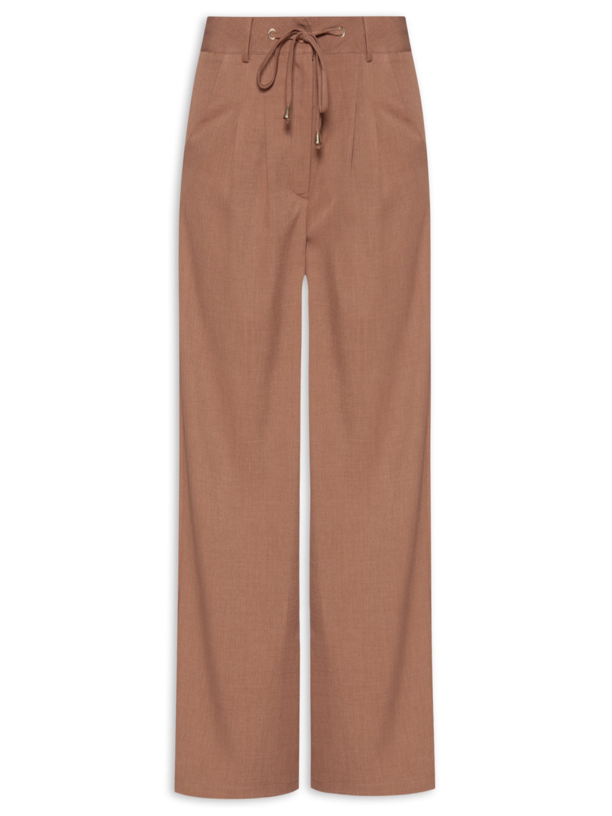 Calça Feminina Pantalona Alfaiataria - Marrom