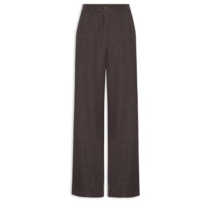Calça Feminina Pantalona Alfaiataria - Marrom