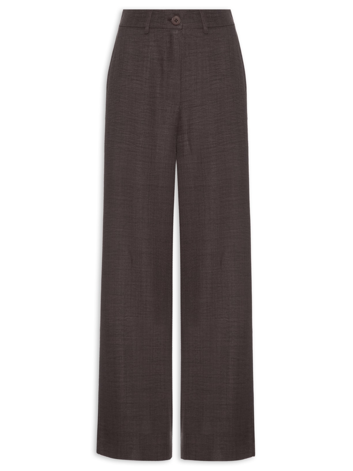 Calça Feminina Pantalona Alfaiataria - Marrom
