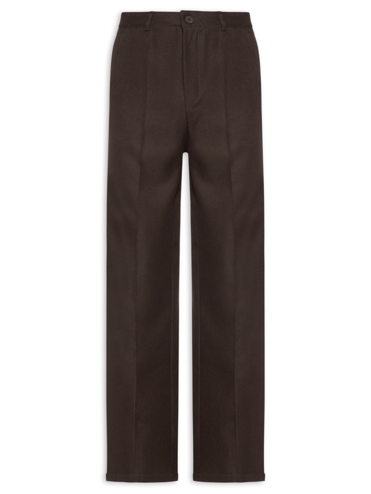 Calça Feminina Pantalona Alfaiataria Marrom '2Essential