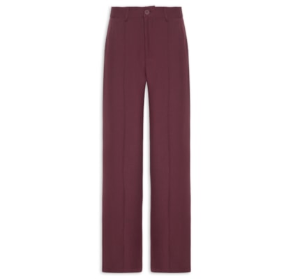 Calça Feminina Pantalona Alfaiataria - Vermelho