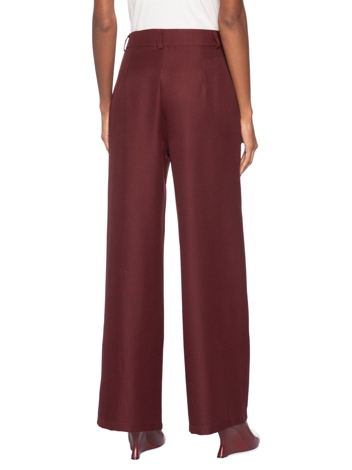 Calça Feminina Pantalona Alfaiataria Vermelho '2Essential