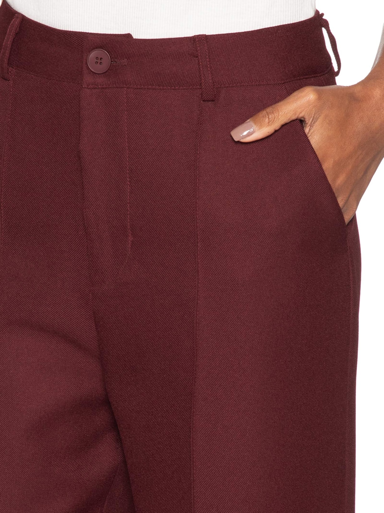 Calça Feminina Pantalona Alfaiataria Vermelho '2Essential