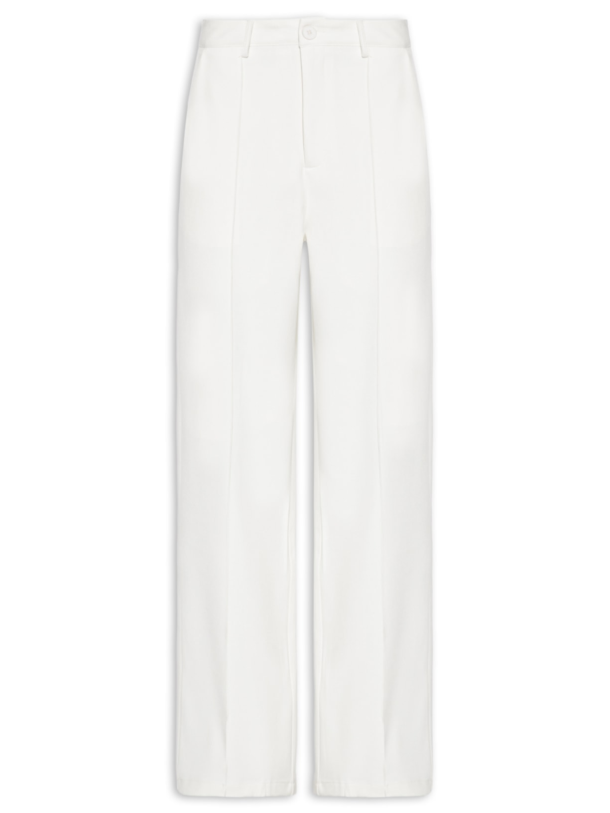 Calça Feminina Pantalona Alfaiataria – Branco